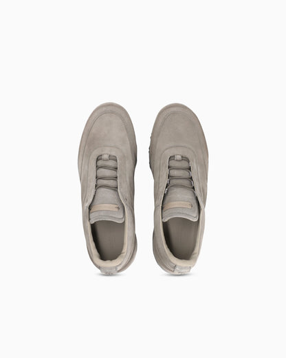 Laced Shoe in suede and leather