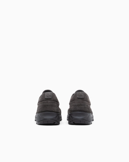 Laced Shoe in suede and leather