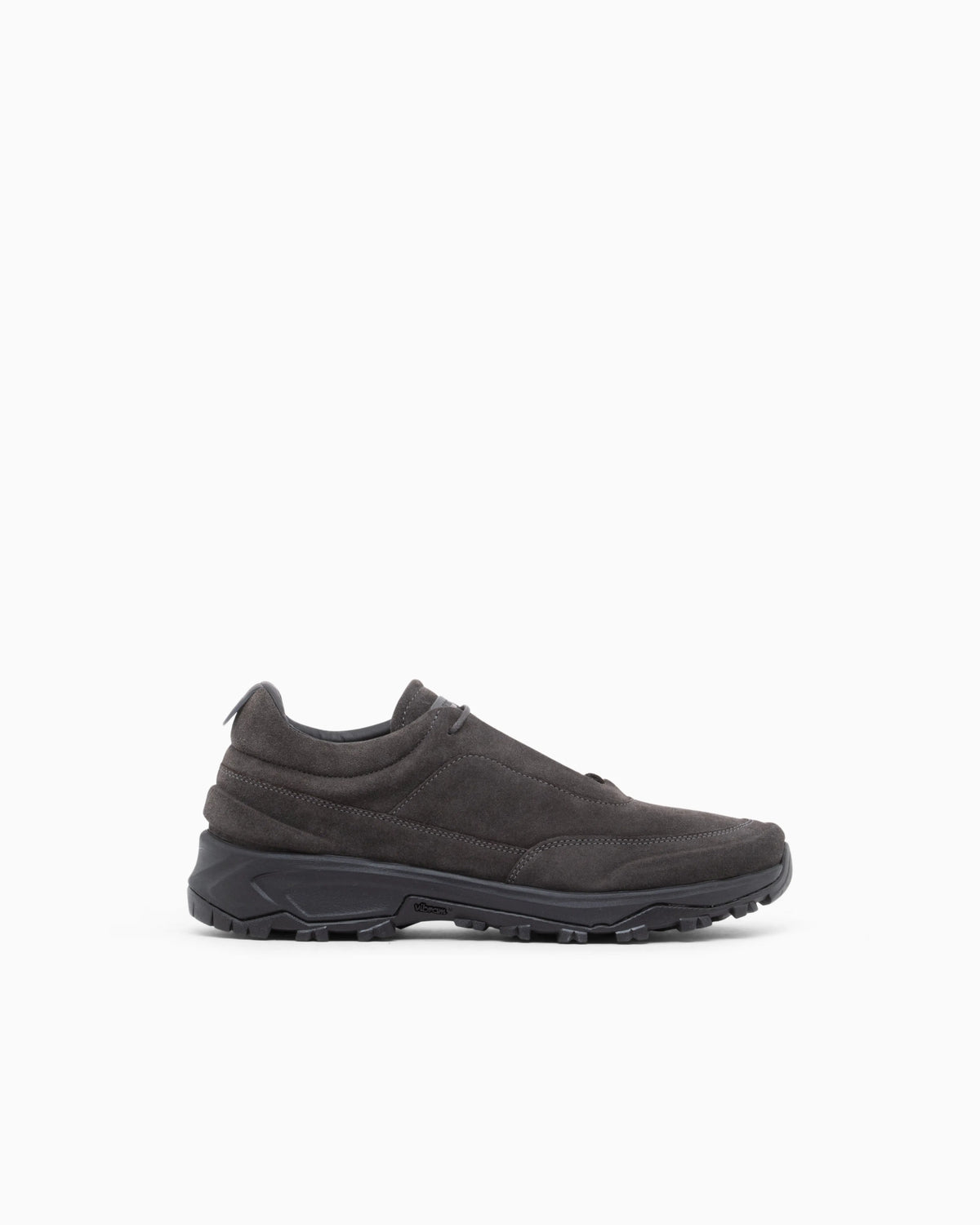 Laced Shoe in suede and leather