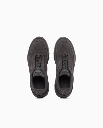 Laced Shoe in suede and leather