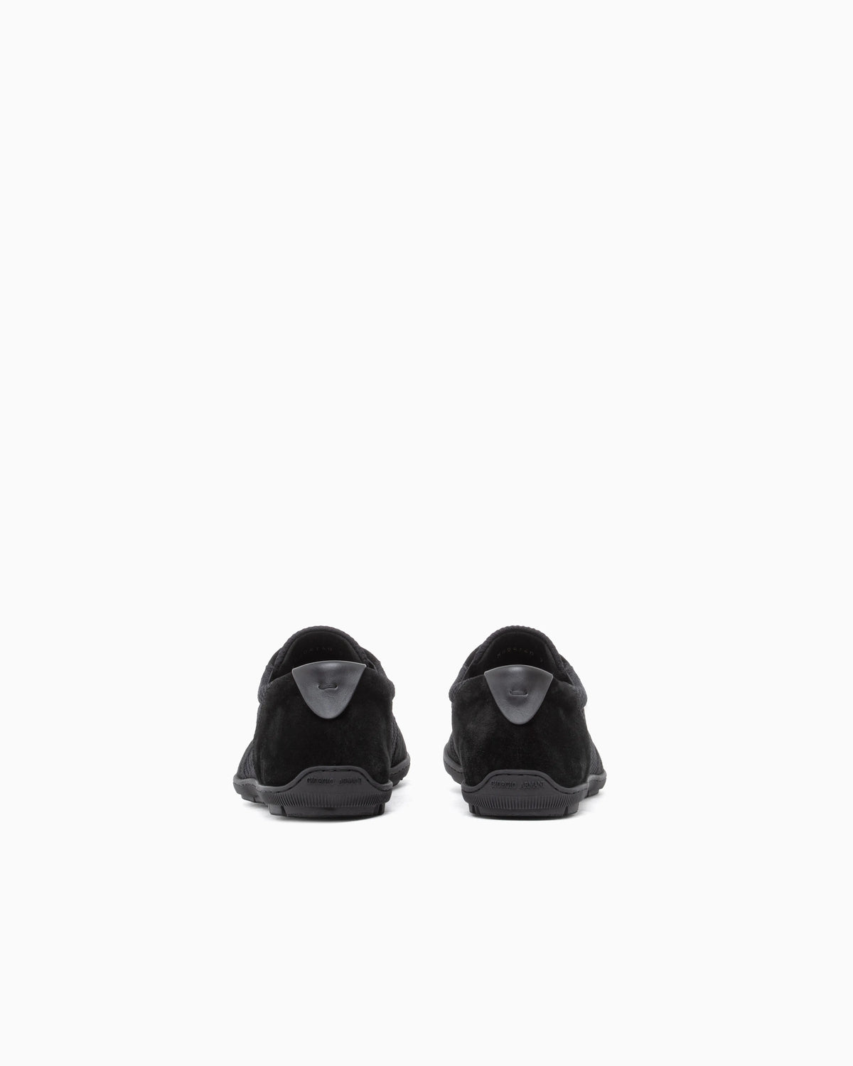 Sneakers in suede and mesh with leather and a rubber sole