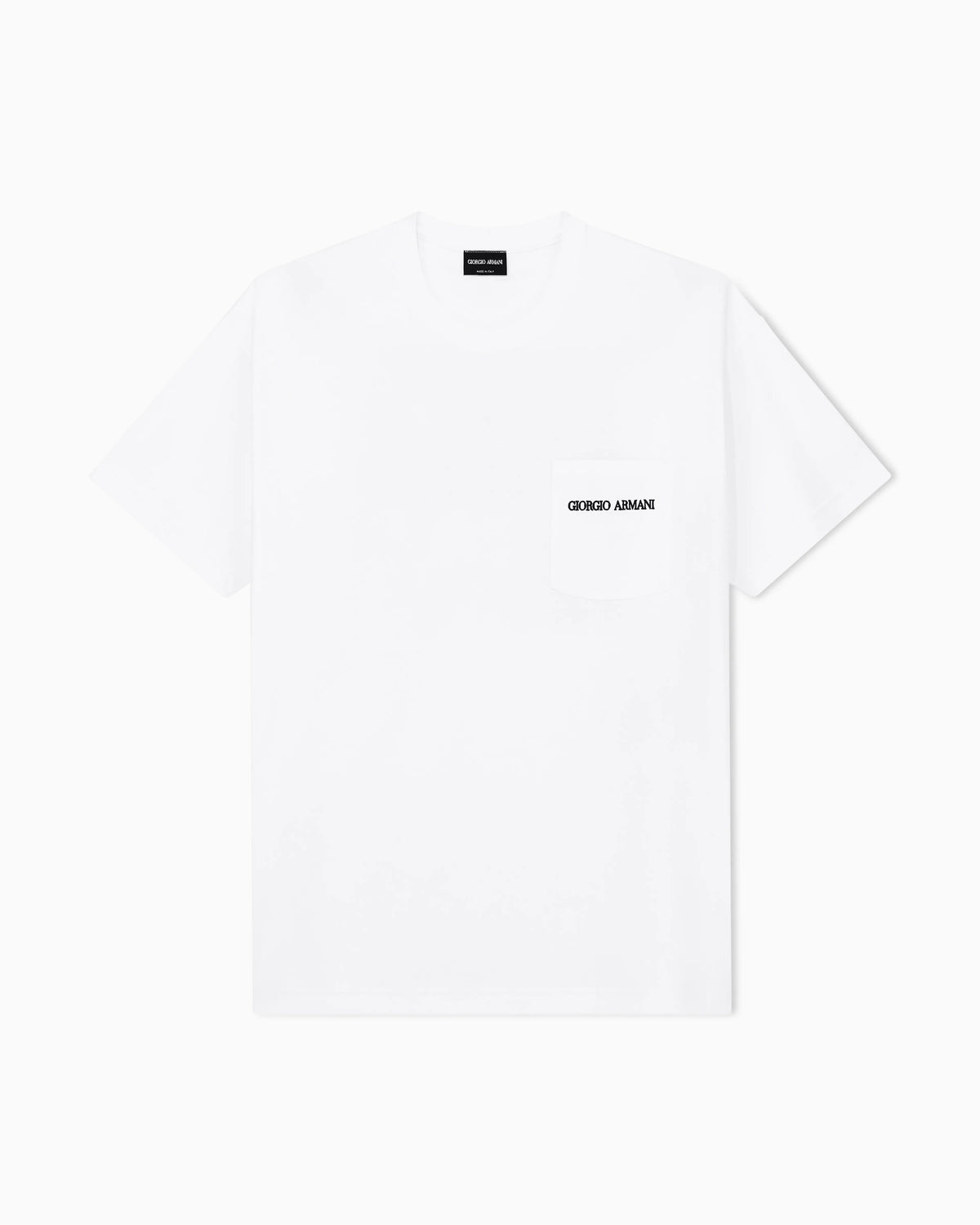Cotton interlock jersey T-shirt with lettering on the back