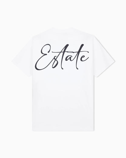 Cotton interlock jersey T-shirt with lettering on the back