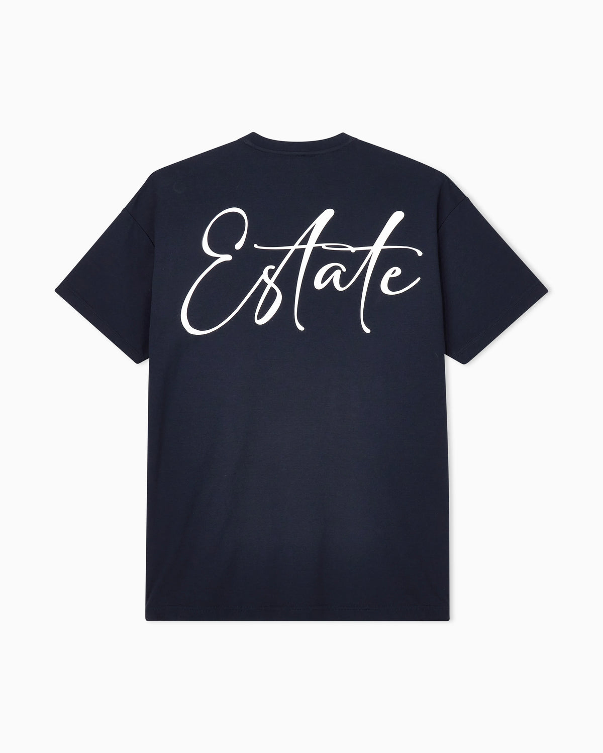 Cotton interlock jersey T-shirt with lettering on the back