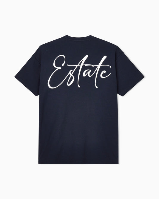 Cotton interlock jersey T-shirt with lettering on the back
