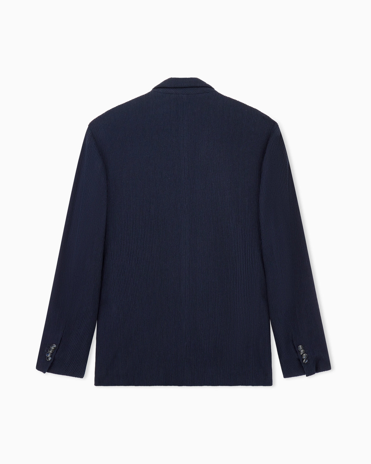 Double-breasted jacket seersucker jersey