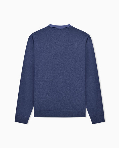 Polo shirt regular fit in cotton silk and cashmere jersey