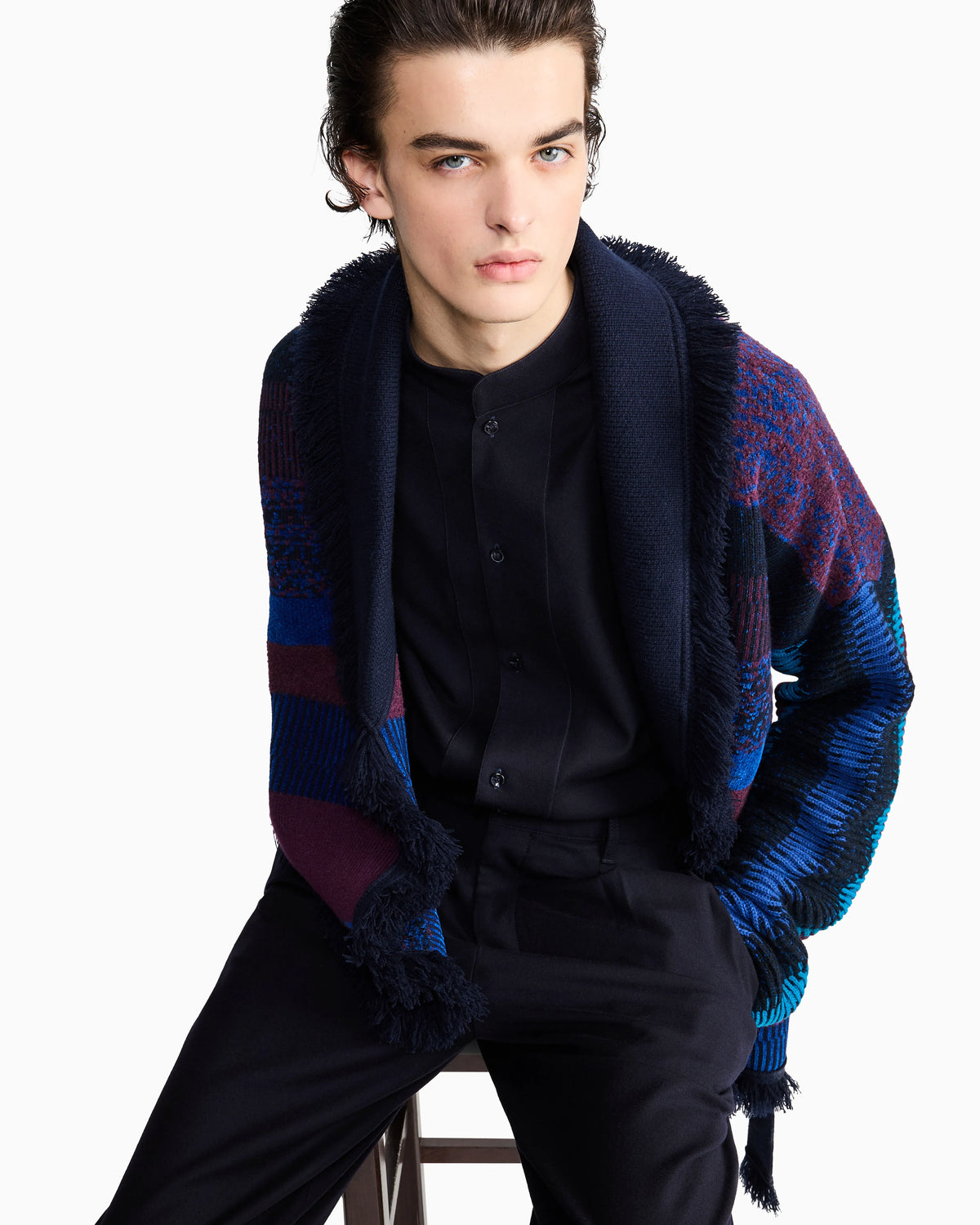 Giorgio Armani for Alanui pure virgin wool shirt