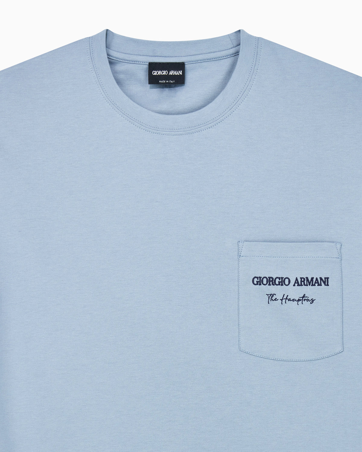 Cotton interlock jersey T-shirt with print on the back