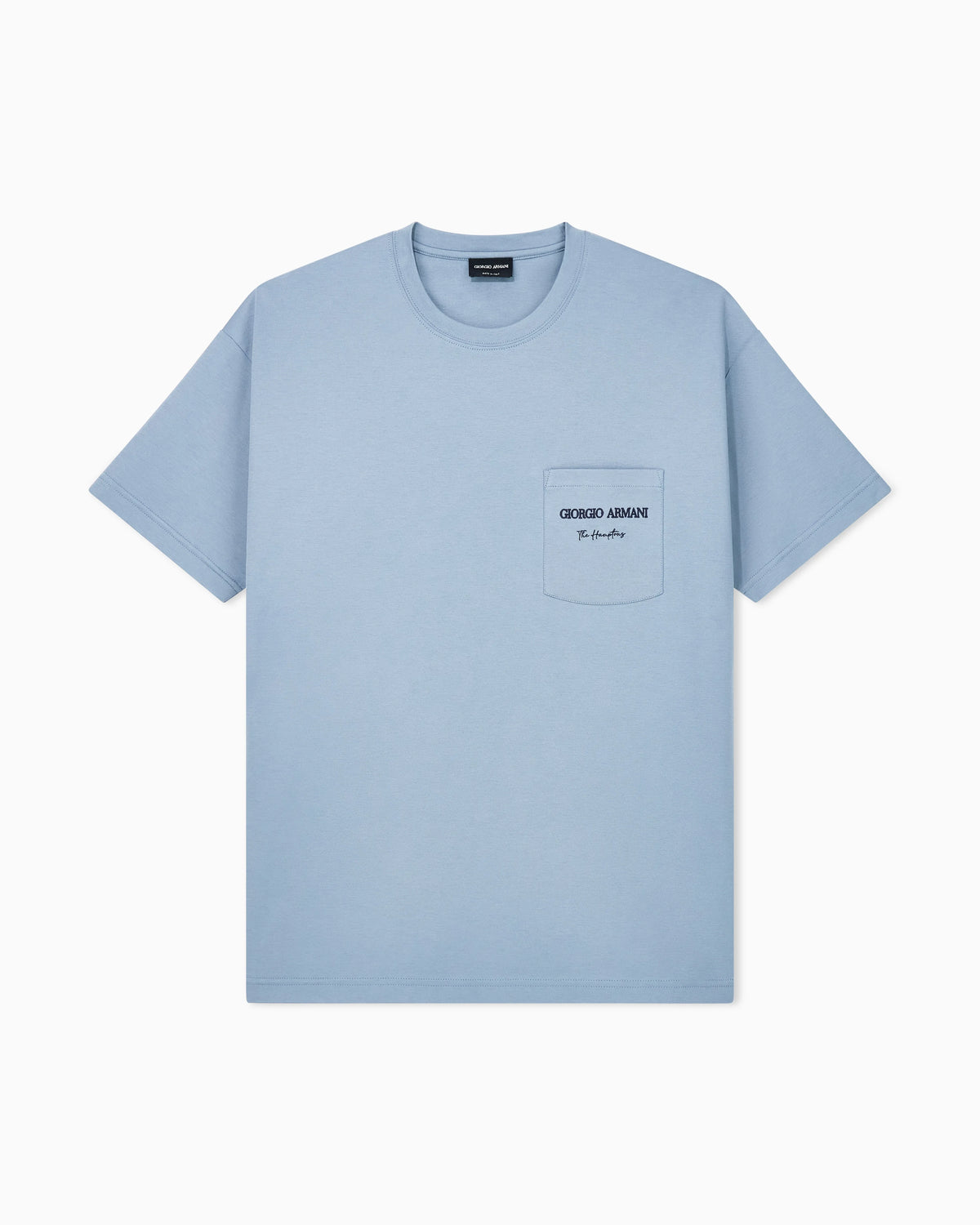 Cotton interlock jersey T-shirt with print on the back