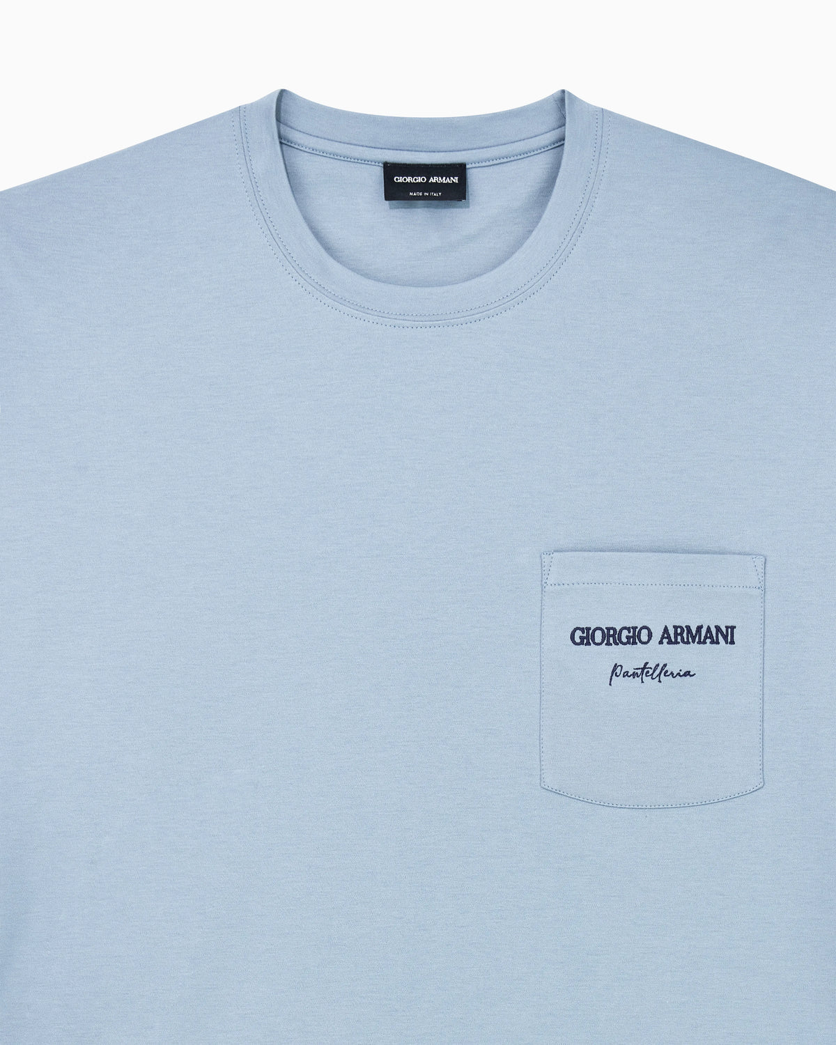 Cotton interlock jersey T-shirt with print on the back