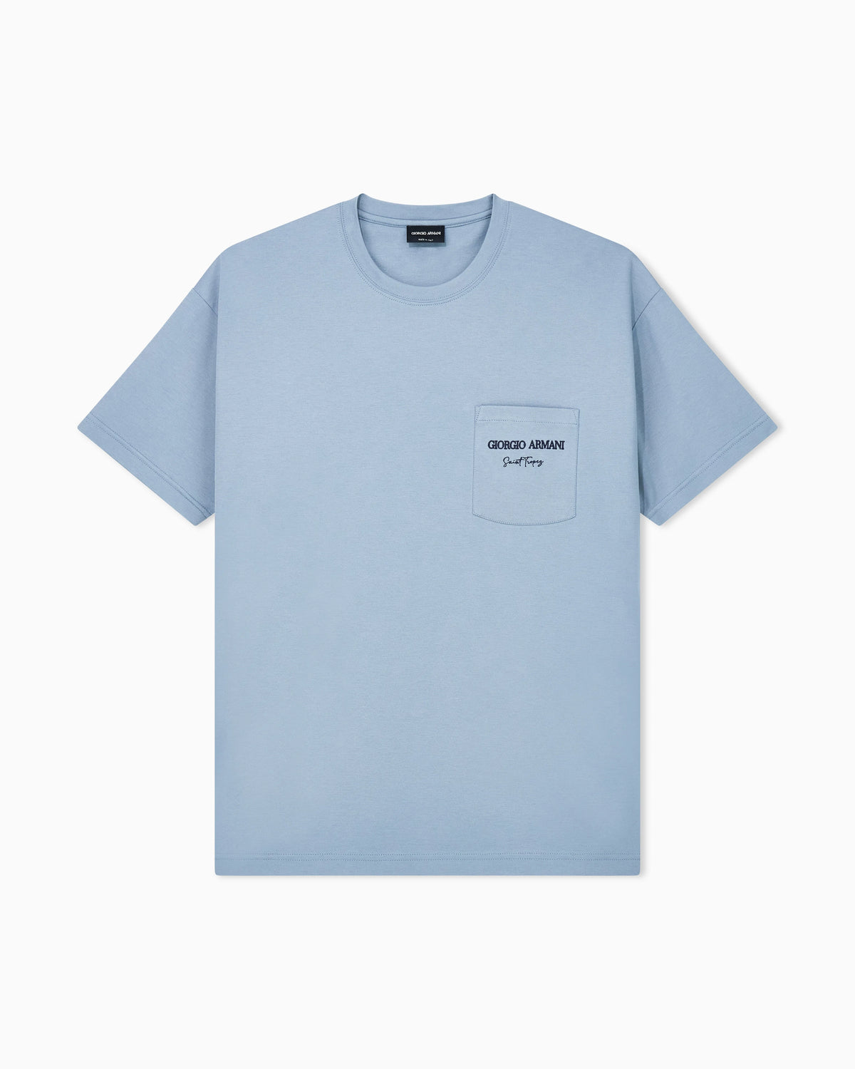 Cotton interlock jersey T-shirt with print on the back