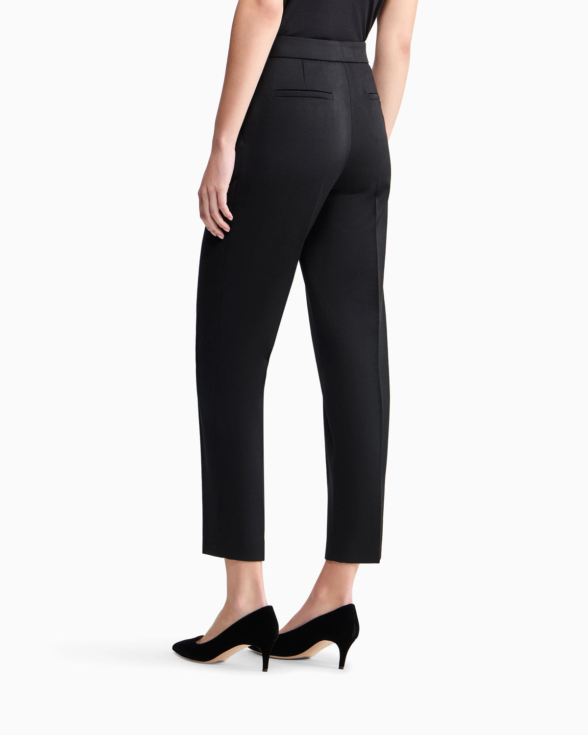 Virgin straight trousers with a flap pocket