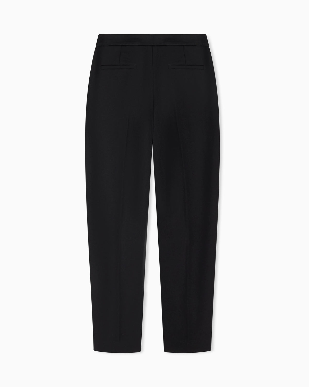 Virgin straight trousers with a flap pocket
