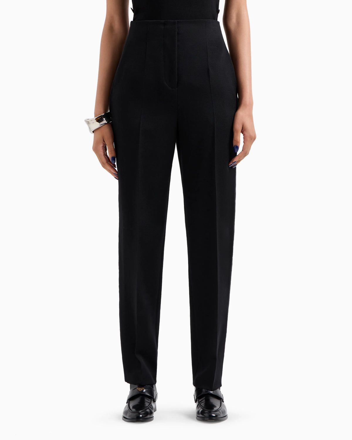 Virgin wool tuxedo trousers