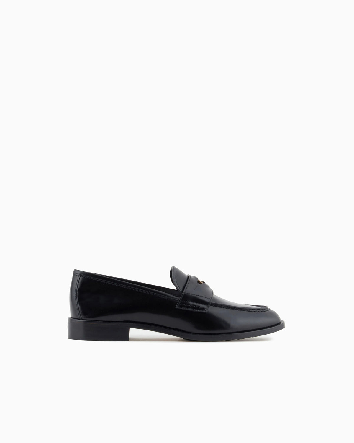 Brushed leather loafers