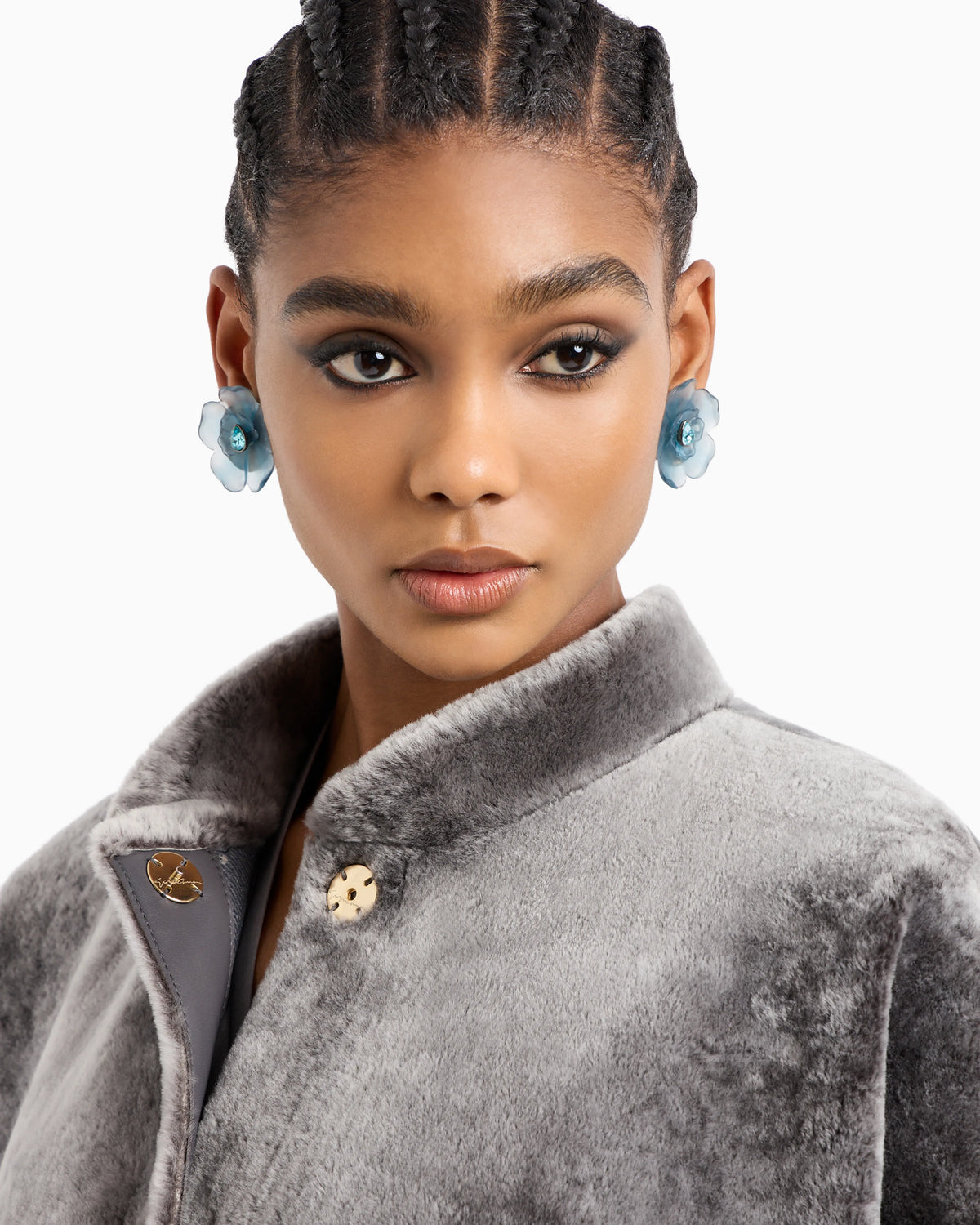 Long shearling coat