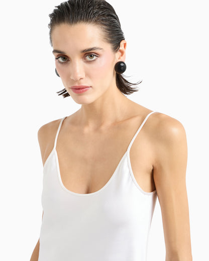 Double-sided silk-satin top