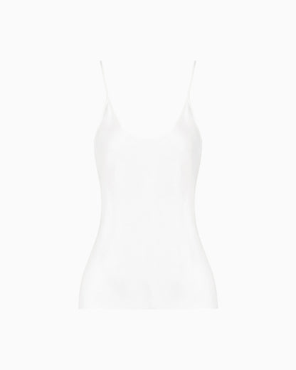 Double-sided silk-satin top