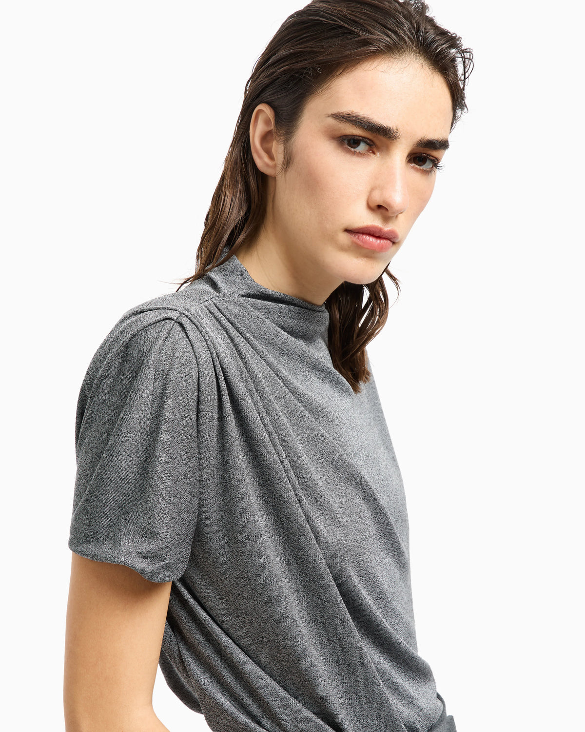 Chiné-effect jersey jumper