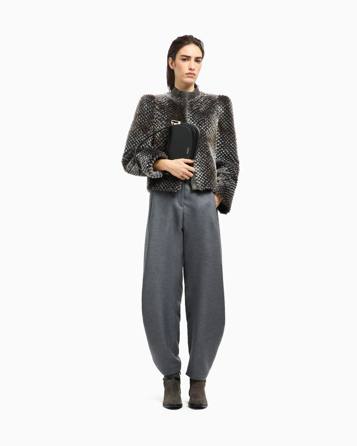 Chiné-effect jersey jumper