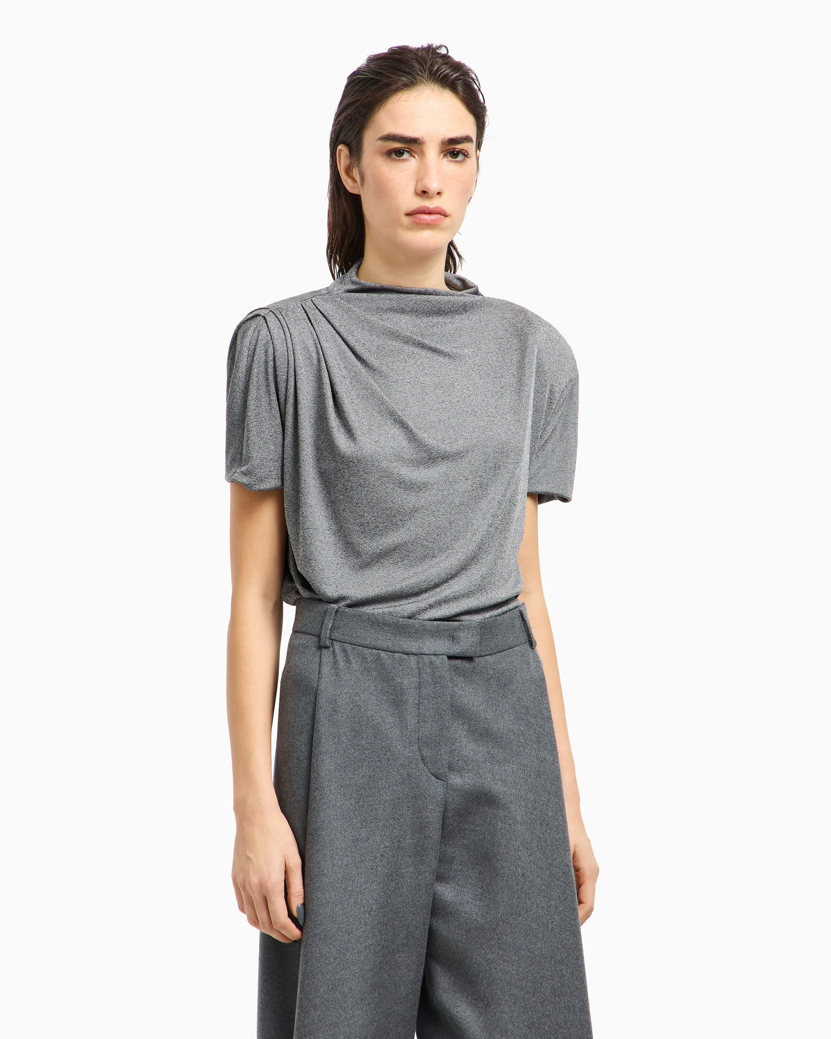 Chiné-effect jersey jumper