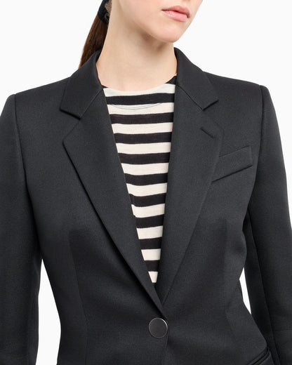 Technical scuba single-breasted jacket