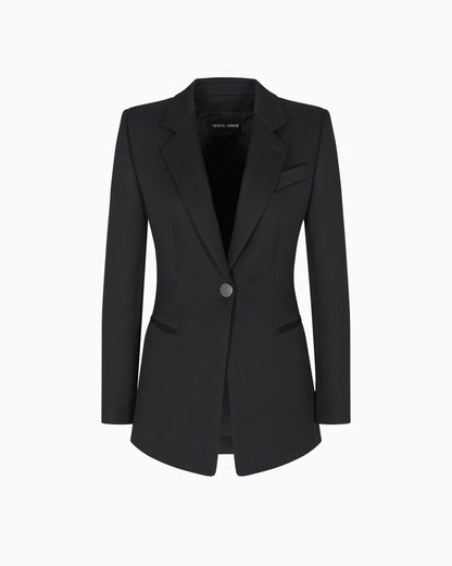 Technical scuba single-breasted jacket