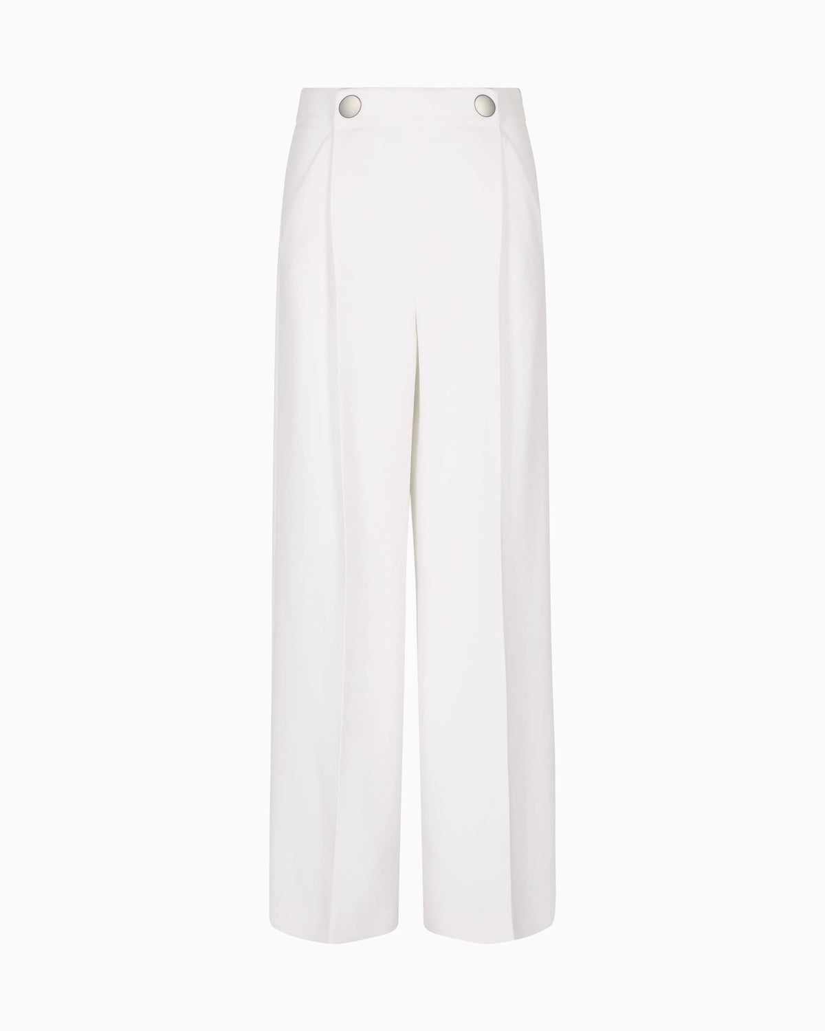 Single-pleat, silk crêpe cady trousers