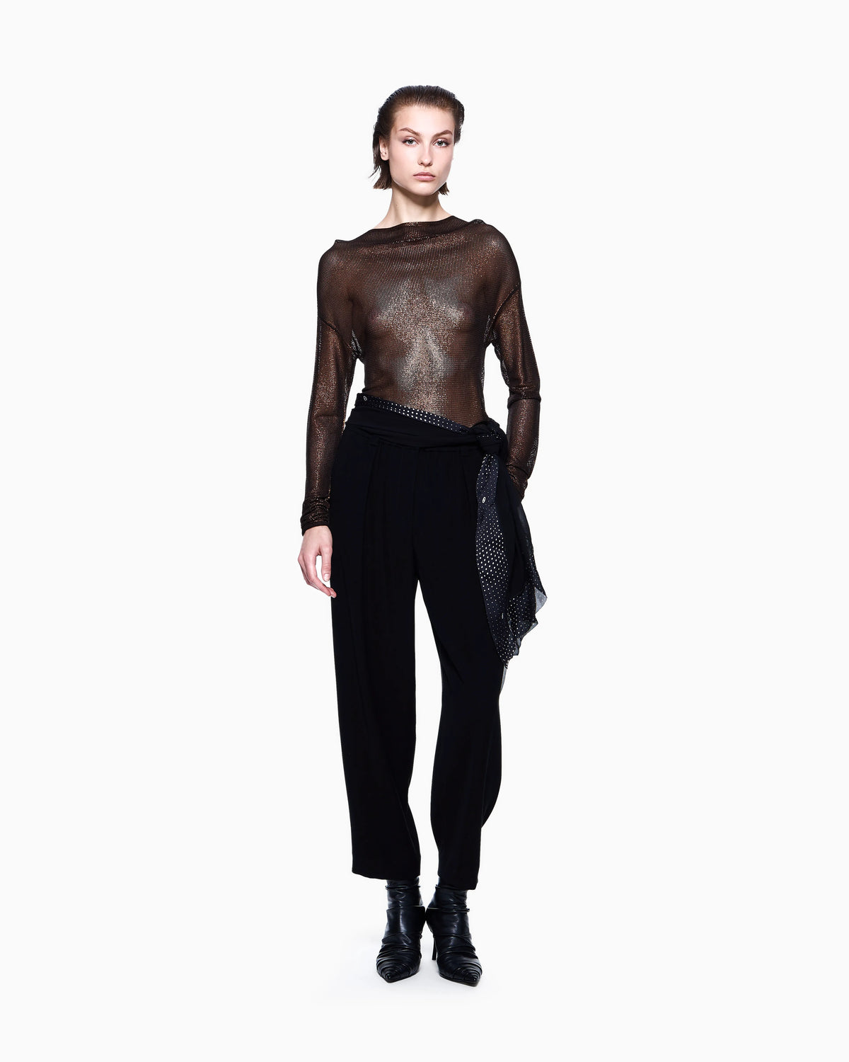 Technical-cady straight trousers