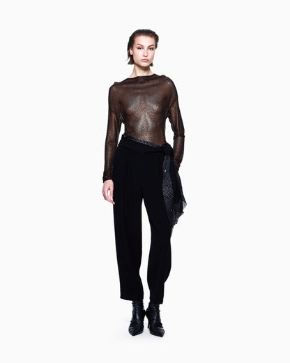 Technical-cady straight trousers