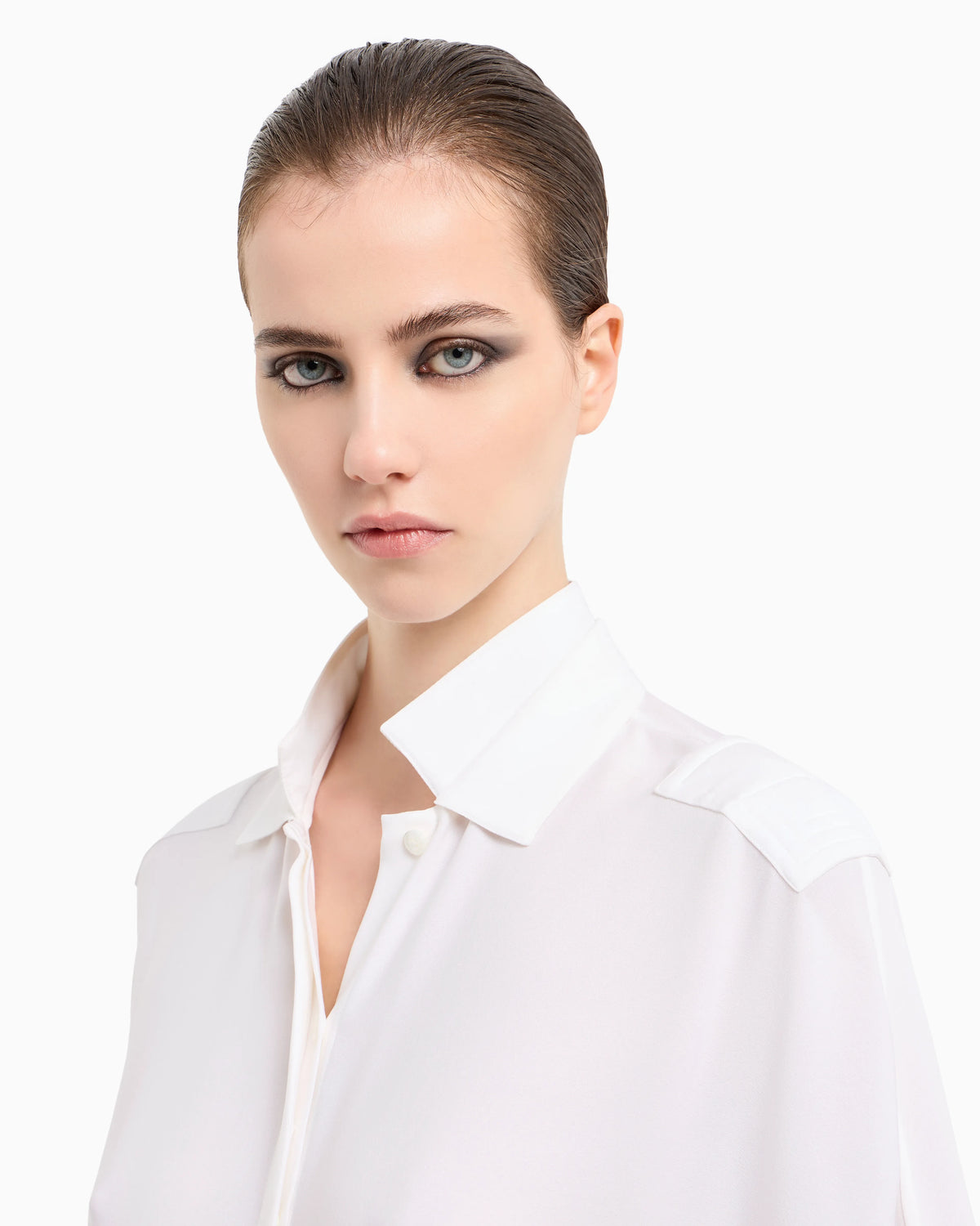 Triple silk georgette shirt