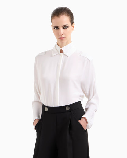 Triple silk georgette shirt