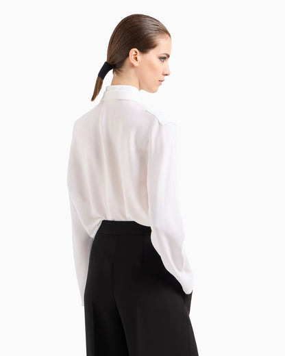 Triple silk georgette shirt