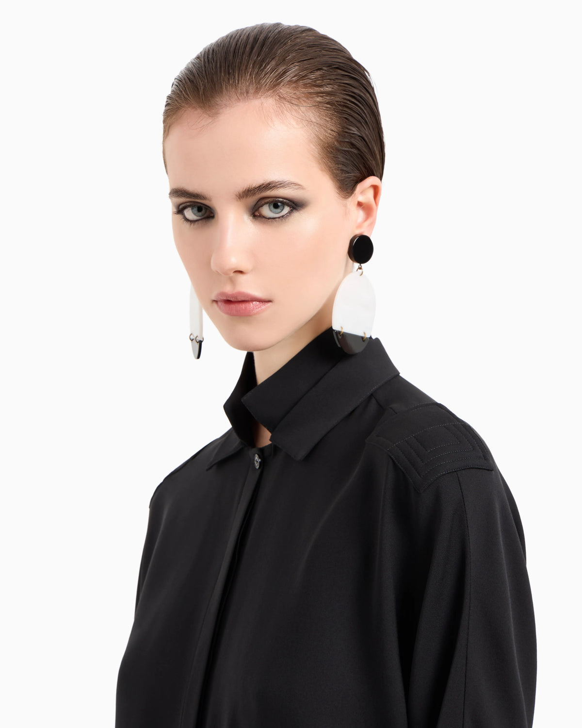 Triple silk georgette shirt