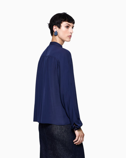Denim Collection triple silk georgette shirt