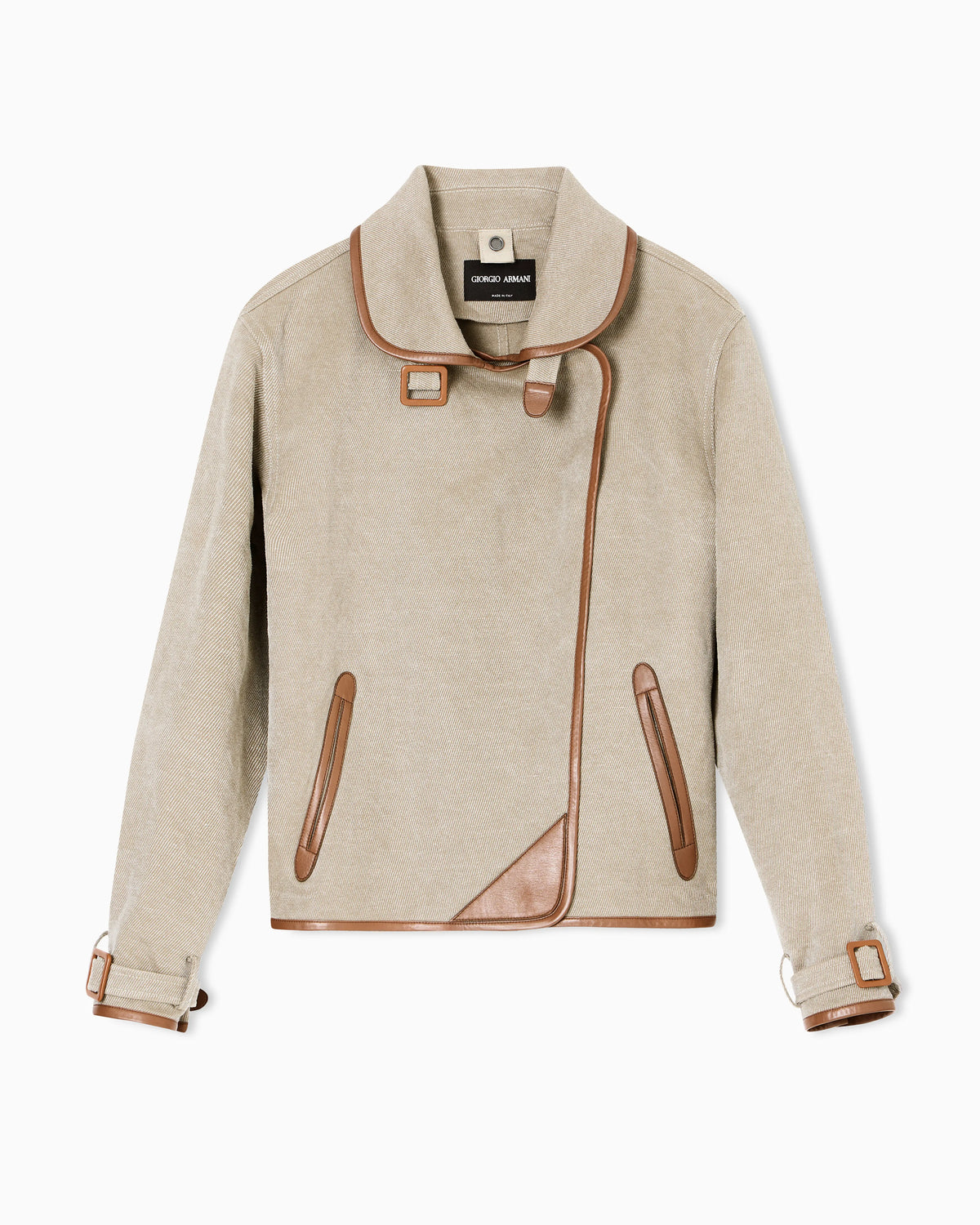 Hemp, viscose and cotton cavalry pea coat