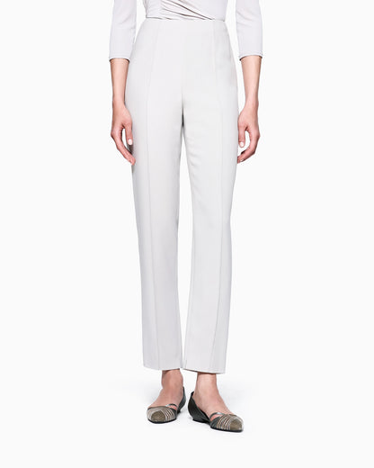 Straight-leg trousers in viscose cady