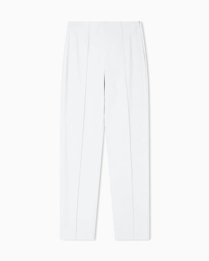 Straight-leg trousers in viscose cady