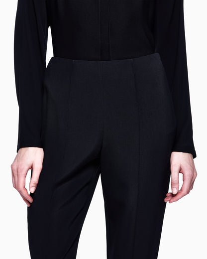 Straight-leg trousers in viscose cady