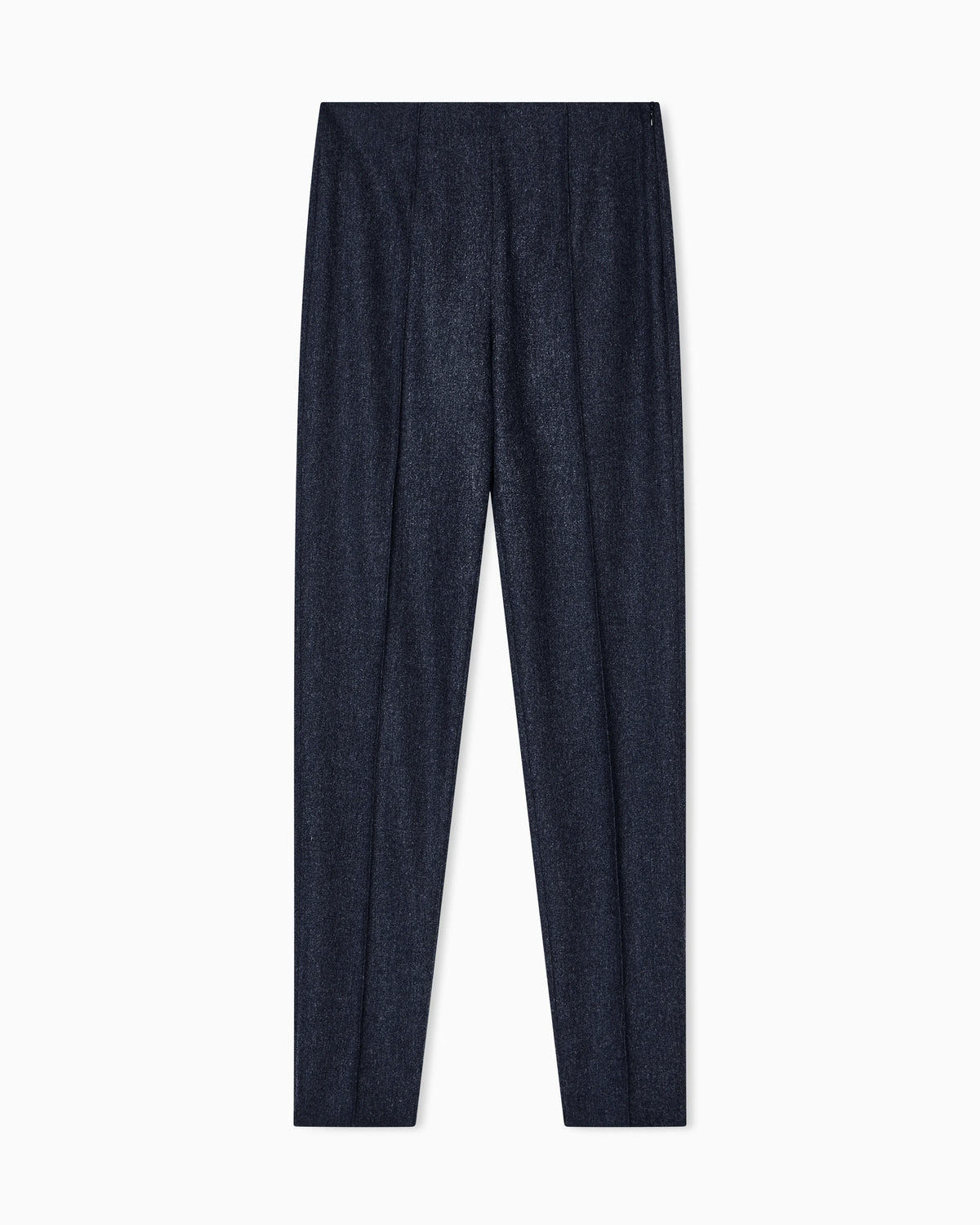 Straight trousers in wool-and-cashmere flannel