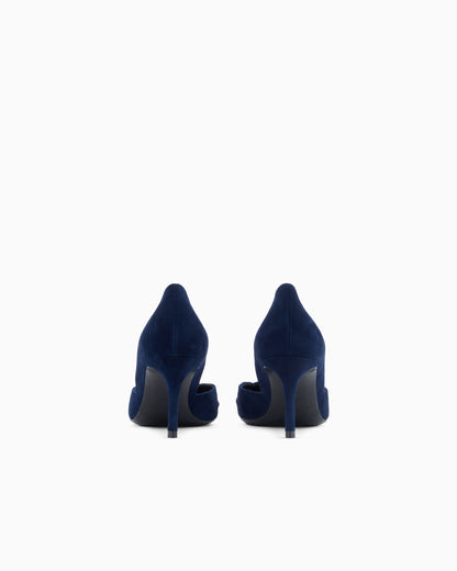 Suede court shoes