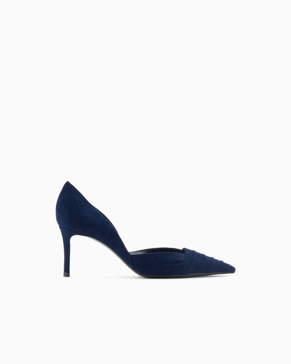 Suede court shoes