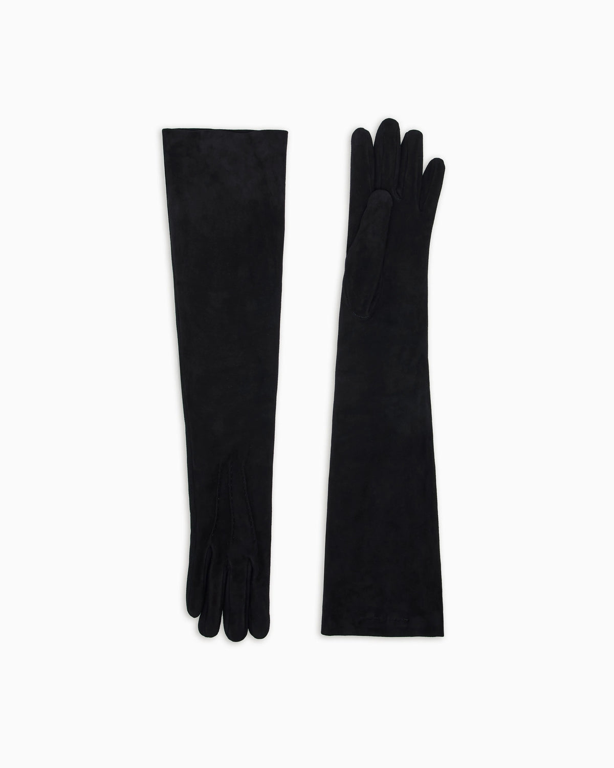 Long suede gloves