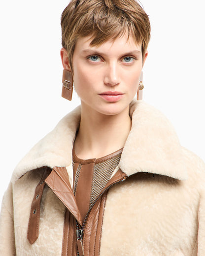 Shearling lambskin blouson