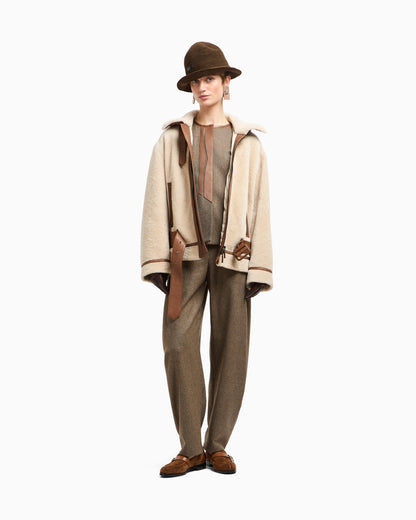 Shearling lambskin blouson
