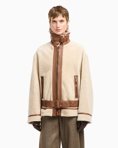 Shearling lambskin blouson