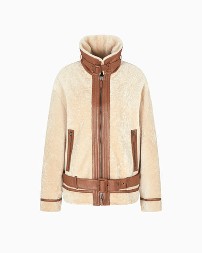 Shearling lambskin blouson