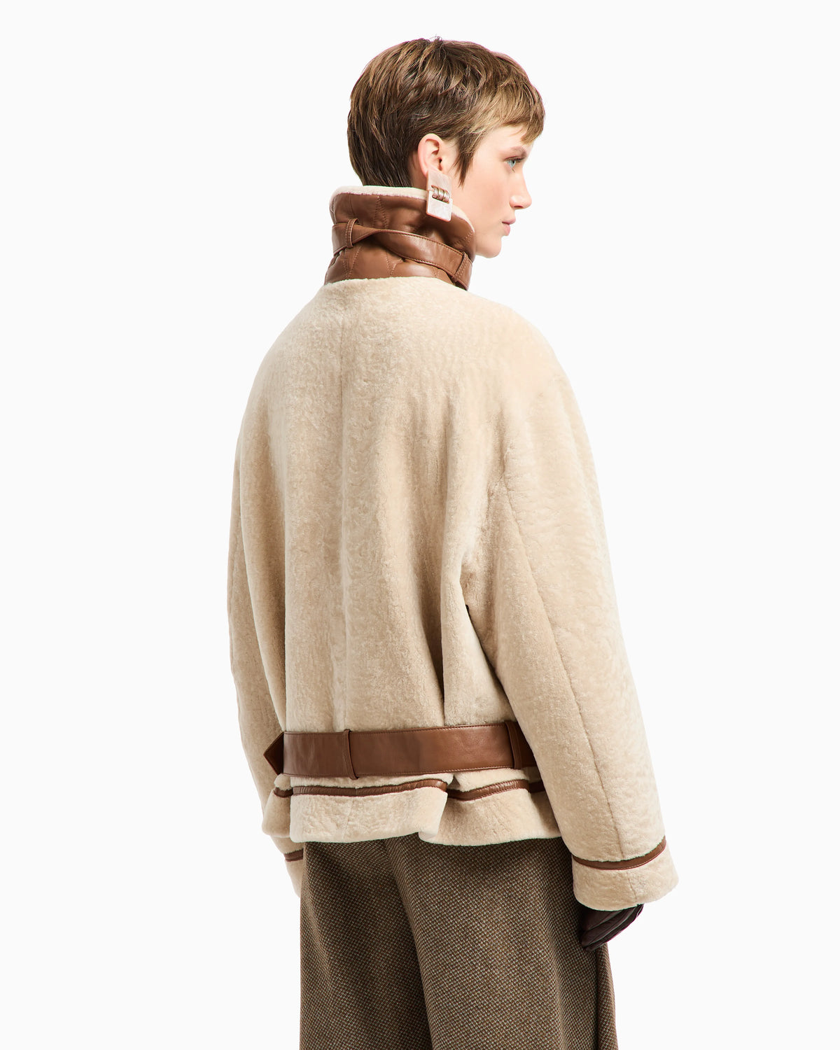 Shearling lambskin blouson