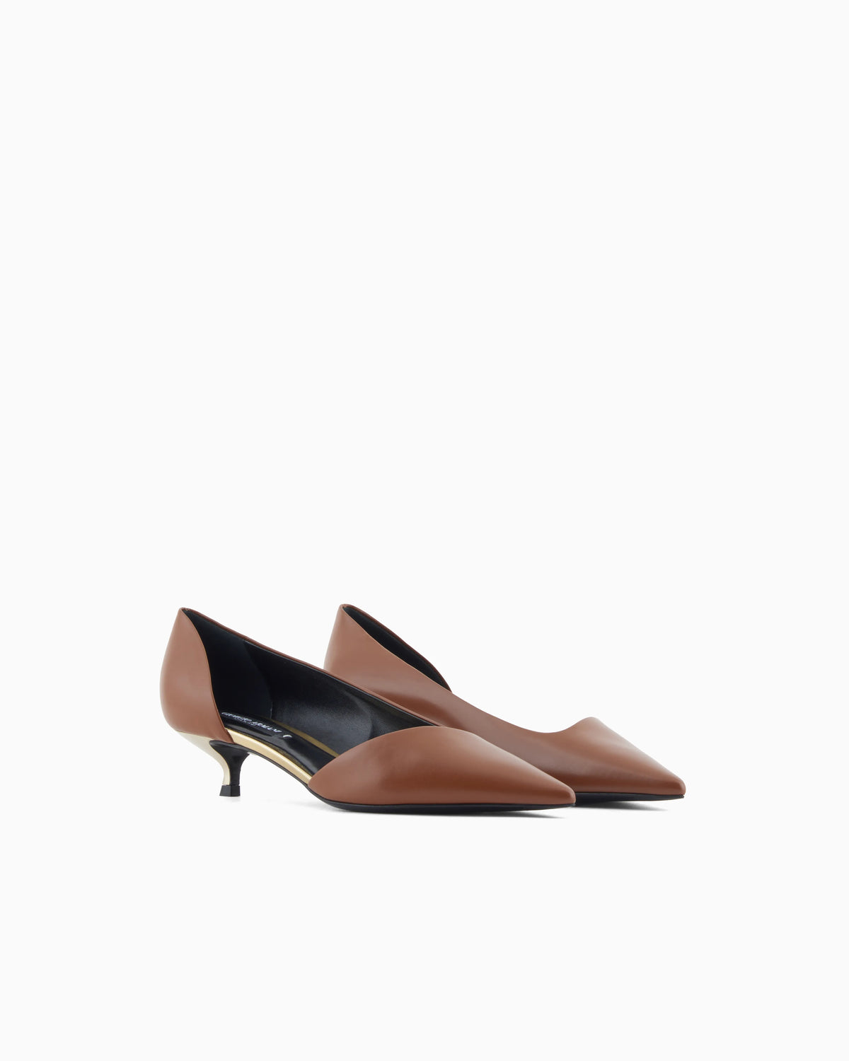 D'Orsay court shoes in calfskin